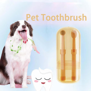 YOECO Zentric Dog Toothbrush,Flexibrush Pet Toothbrush with Tongue Scraper,360 Silicone Cat Toothbrush,Flexibrush Pet Toothbrush, Small Dog Toothbrush Kit.
