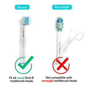 Electric Toothbrush Travel Case, Hard Storage Bag with 6pcs Toothbrush Cover Caps, Fits for Oral-B/Oral-B Pro/Philips Sonicare Electric Toothbrush