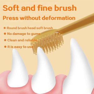 Nanoflex Pet Toothbrush, Nano Flex Pet Toothbrush, Flexibrush Pet Toothbrush with Tongue Scraper, Zentric Dog Toothbrush, Flexi Brush Pet Toothbrush, Silicone Dog & Cat Toothbrush Kit (1 Set)