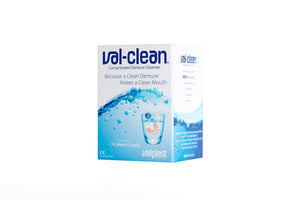 Val-Clean 20201 Concentrated Denture Cleaner & Brush Buddies Denture Brush Assorted Colors