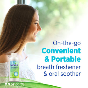 MetaQil Oral Rinse, Proven to Relieve Metallic, Bitter and Other Taste Disorders, Made from Natural Ingredients, Cools and Freshens Breath, Available in 8 oz Bottle, 1 Count