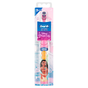 Oral-B Kid's Battery Toothbrush featuring Disney's Princess characters, Soft Bristles, for Kids 3+