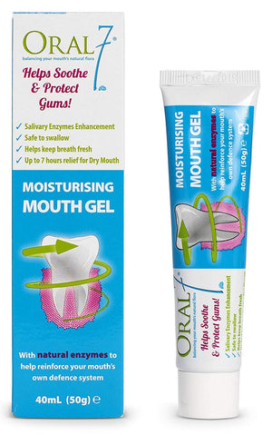 Oral7 - Dry Mouth Moisturizing Mouth Gel Containing Enzymes, Soothes and Protects Gums, Lasting Dry Mouth Relief, Promotes Gum Health and Fresh Breath, Oral Care and Dry Mouth Products 1.6 Ounces