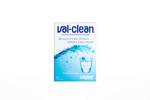 Val-Clean 20201 Concentrated Denture Cleaner & Brush Buddies Denture Brush Assorted Colors