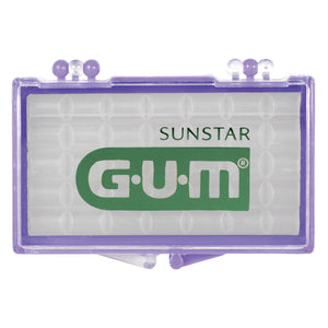 GUM Orthodontic Wax for Braces and Dental Devices - Soothing Dental Wax with Vitamin E and Aloe Vera - Clear Color and Refreshing Mint Flavor (Pack of 1)