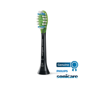 Philips Sonicare Genuine W3 Premium White Replacement Toothbrush Heads, 4 Brush Heads, Black, HX9064/95