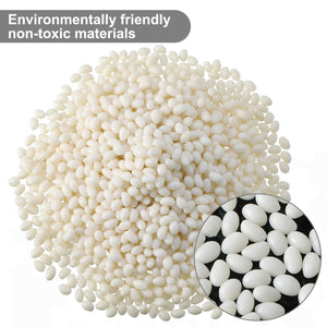 100g Bead Teeth Tooth Solid Gel Temporary Moldable Thermal Fitting Bead Teeth Pellet Fake Teeth Filler for Halloween Scary Themed Party Makeup Fix The Missing Broken Tooth, White