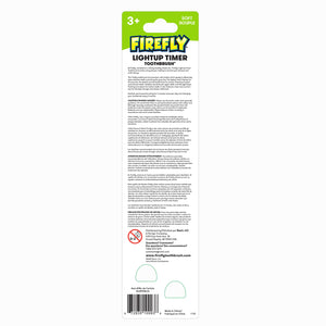 Firefly Light-Up Timer Kids Toothbrush with Suction Cup, Soft - 2 Count (Pack of 1), Assorted
