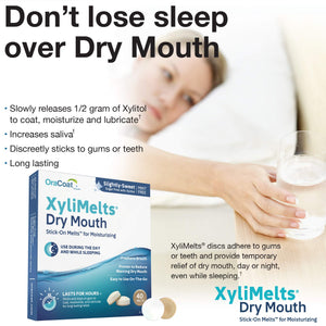 Oracoat Xylimelts Oral adhering Discs, Slightly Sweet, 40 Count (Pack of 6)