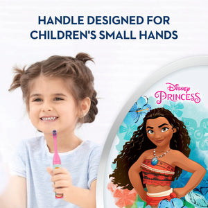 Oral-B Kid's Battery Toothbrush featuring Disney's Princess characters, Soft Bristles, for Kids 3+