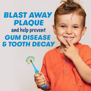 FIREFLY Clean N' Protect, Sonic The Hedgehog Toothbrush with 3D hygienic Cover, Premium Soft Bristles, Anti-Slip Grip Handle, Battery Included, Ages 3+, 1 Count