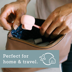 Haven Toothbrush Cover - Fits Electronic and Manual Toothbrushes - Toothbrush Case Holder for Travel - Set of Two Tooth Brush Protectors (Blue and Charcoal Gray)